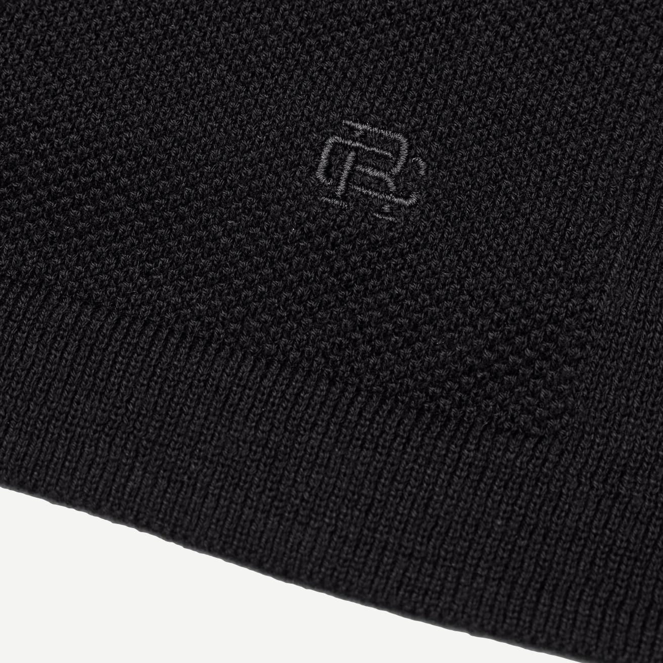 Supima Pique Ace Tee - Black - Galvanic.co