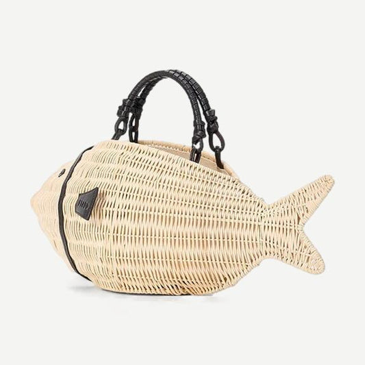 Cleo Fish Bag - Natural