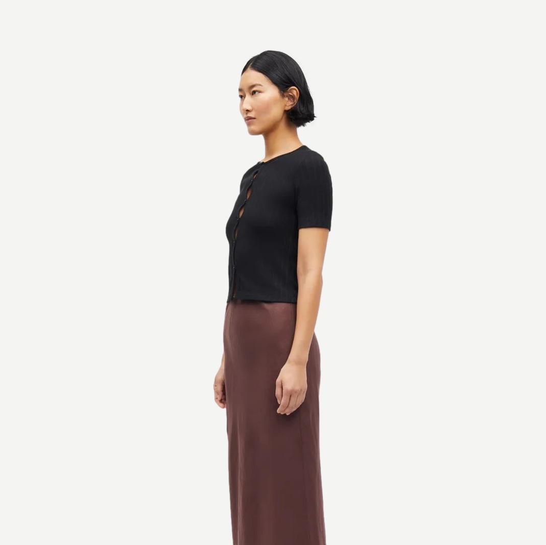 Sajuni SS Cardigan - Black - Galvanic.co