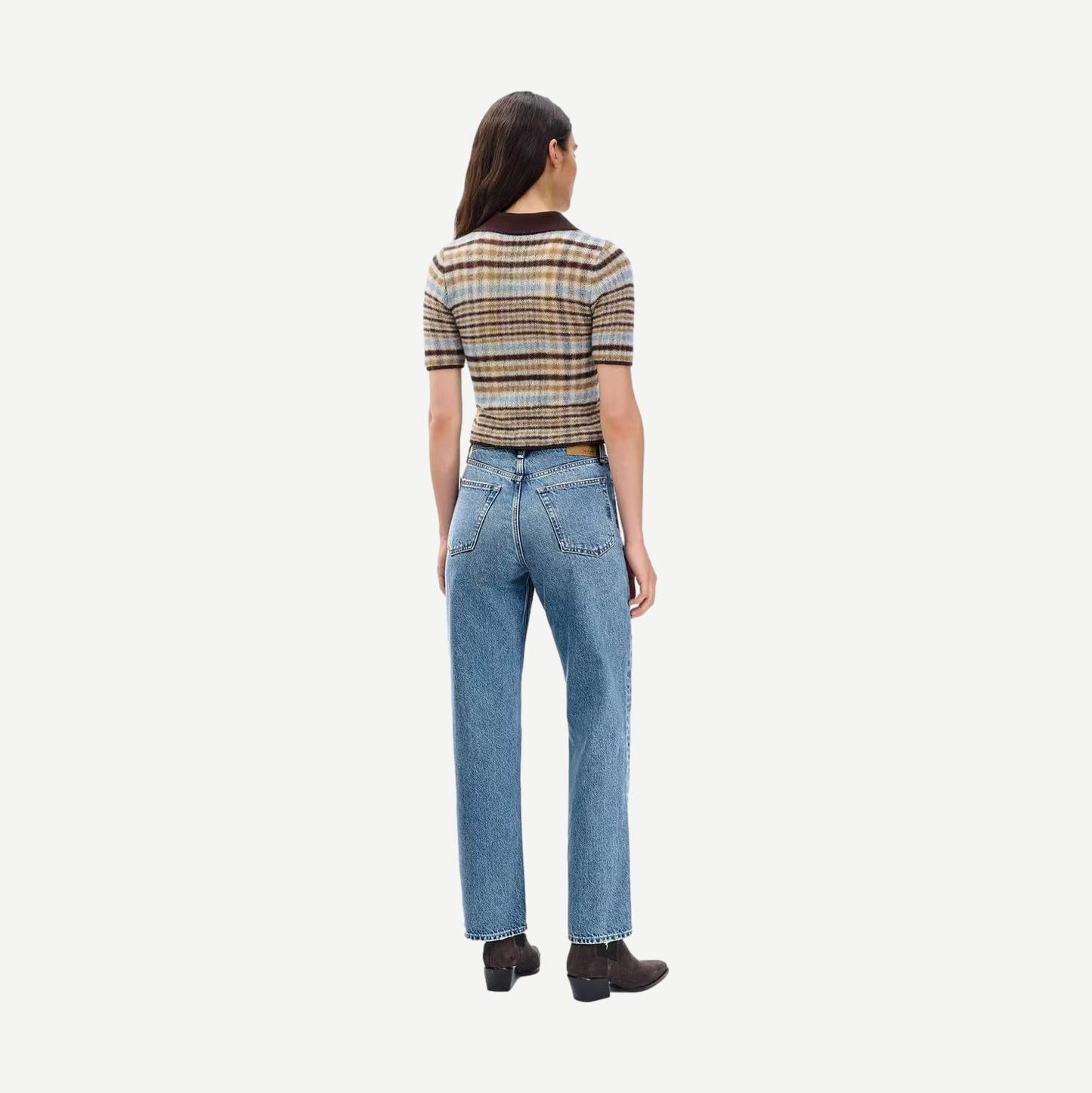 Shea High Rise Ankle Straight - Ithaca - Galvanic.co