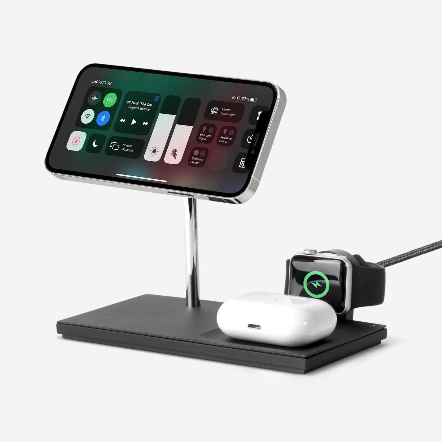 Snap 3 in 1 Magnetic Wireless Charger - Black