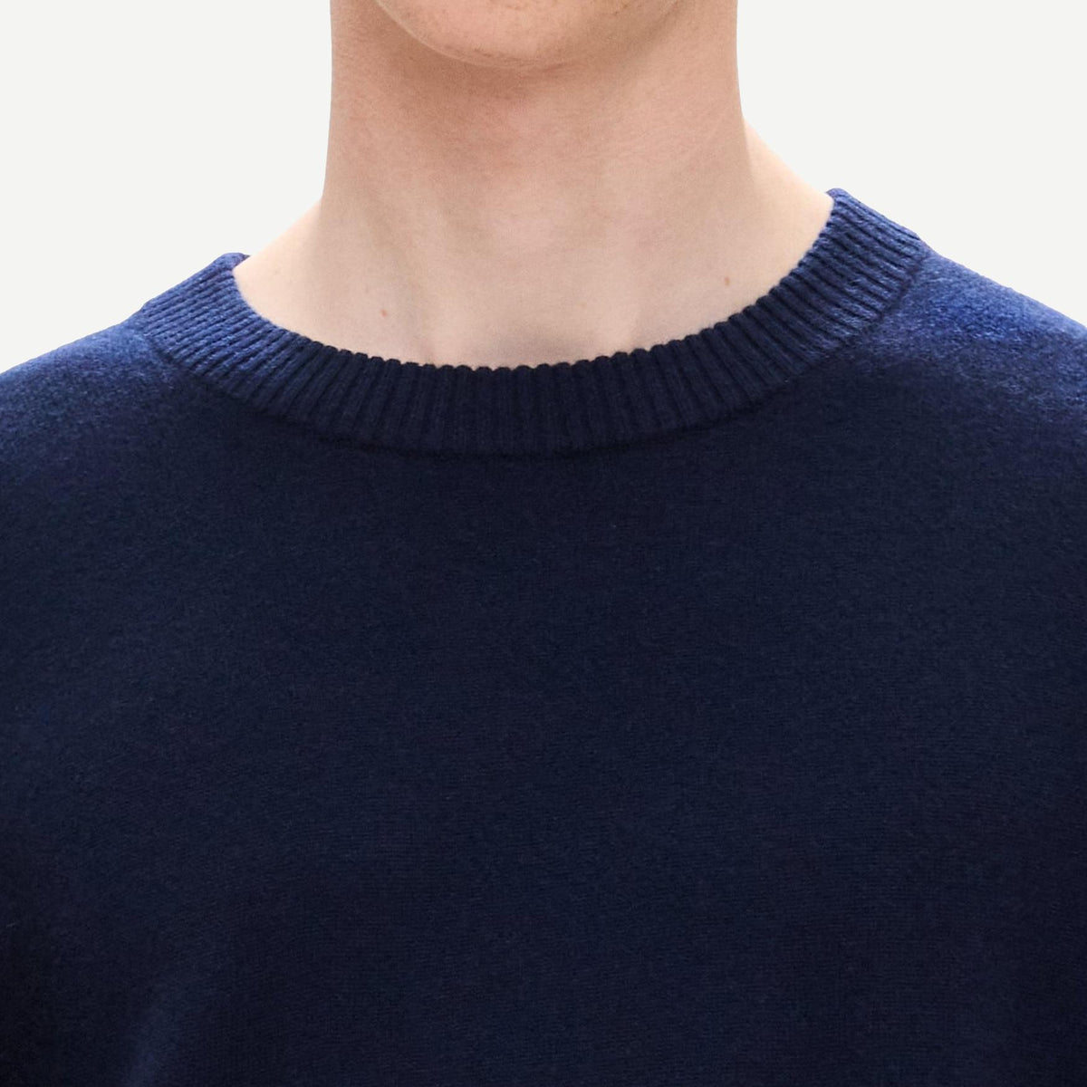 Hilles Crew Cashmere - Baltic - Galvanic.co