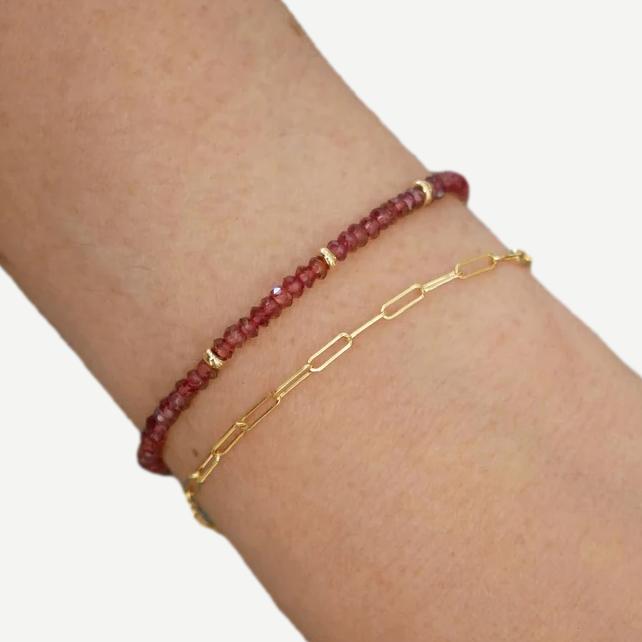 14KY Mini Lola Chain Bracelet 7" - Galvanic.co