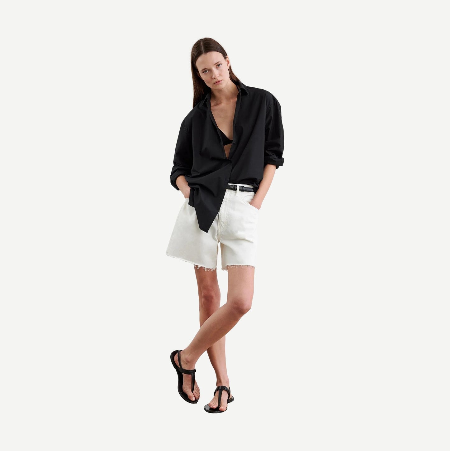 Russel Denim Short - Cream - Galvanic.co