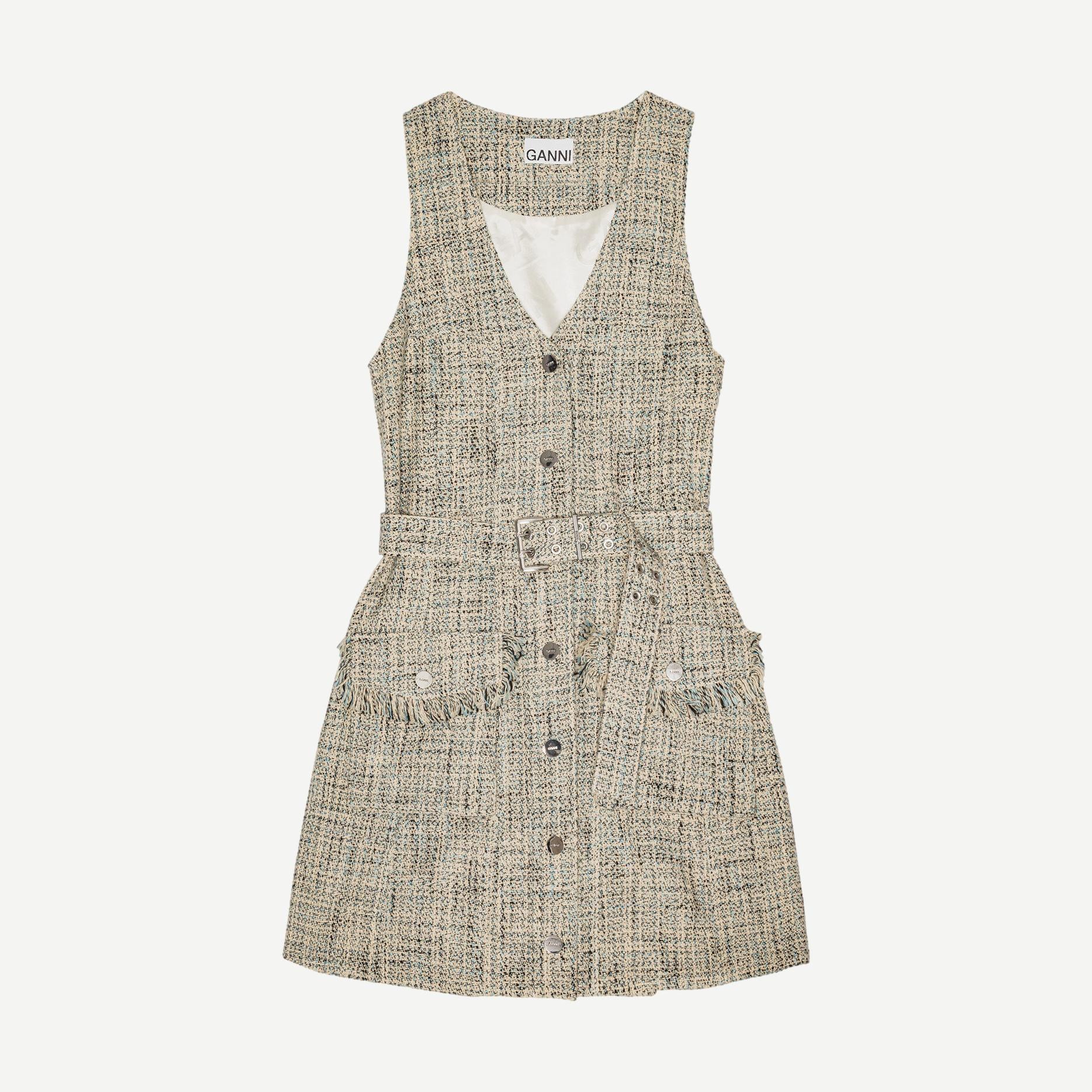 SUMMER　TWEED　DRESS　Mサイズ 新色】Summer Tweed Dress
