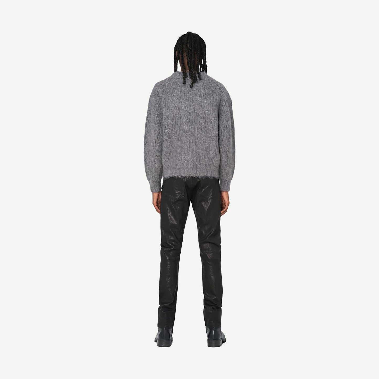 Wool Mohair Crew - Charcoal - Galvanic.co