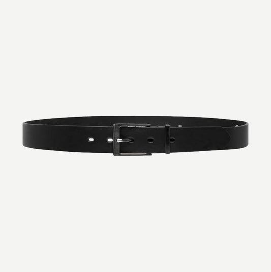 Walker Leather Belt - Black - Galvanic.co