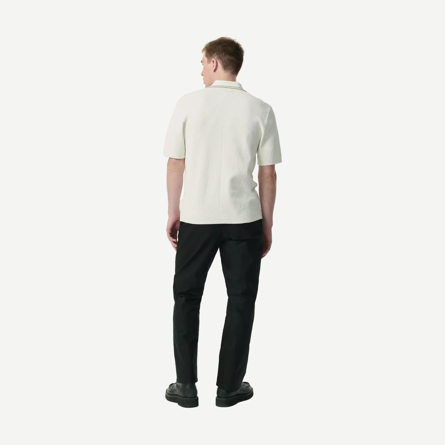 Rib Johnny Polo Zuma Toweling - Ivory - Galvanic.co