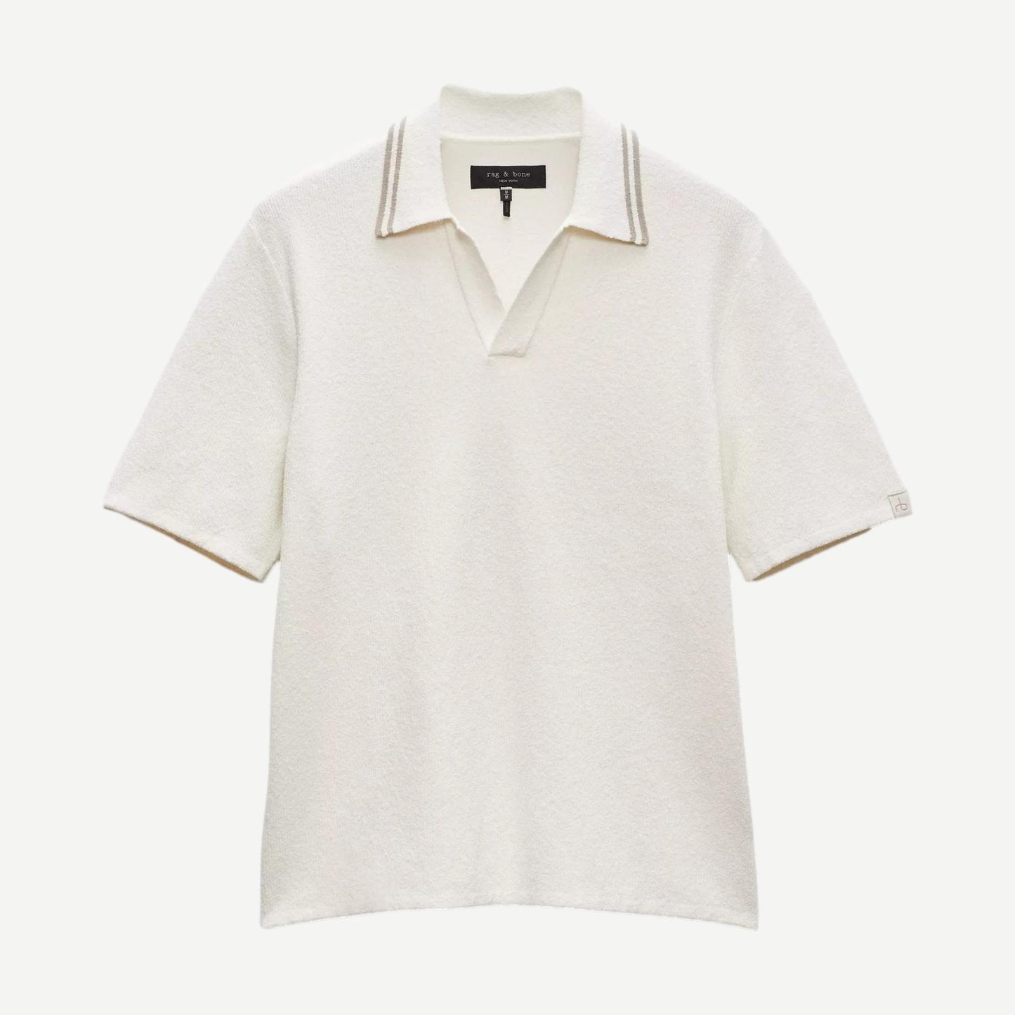 Rib Johnny Polo Zuma Toweling - Ivory - Galvanic.co