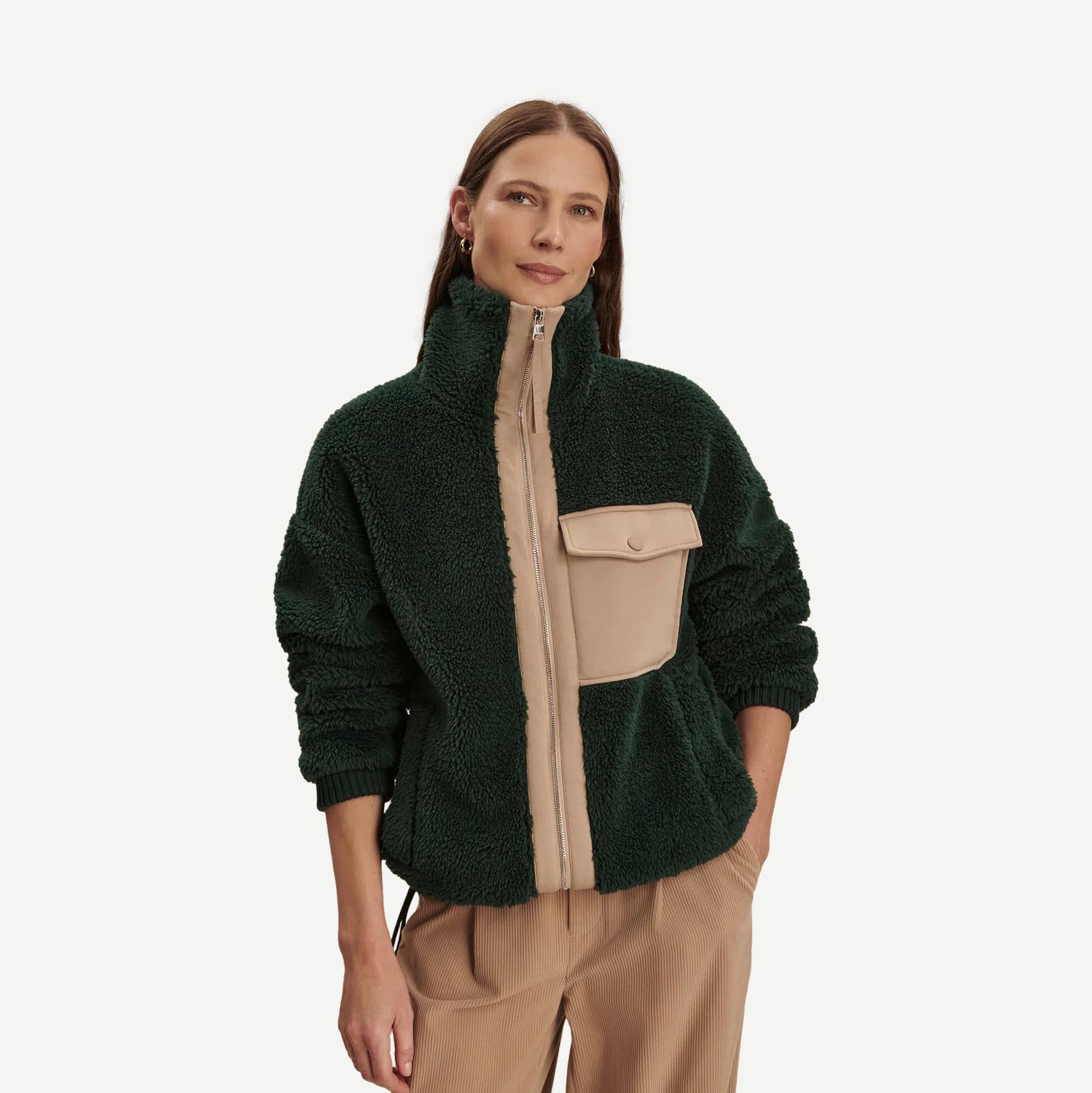 Lowell Sherpa Jacket - Pine Grove - Galvanic.co