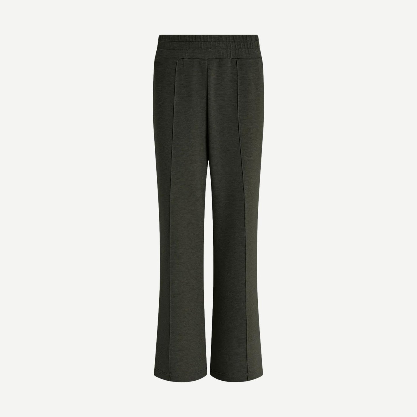 The Wide Leg Pant - Olive Marl