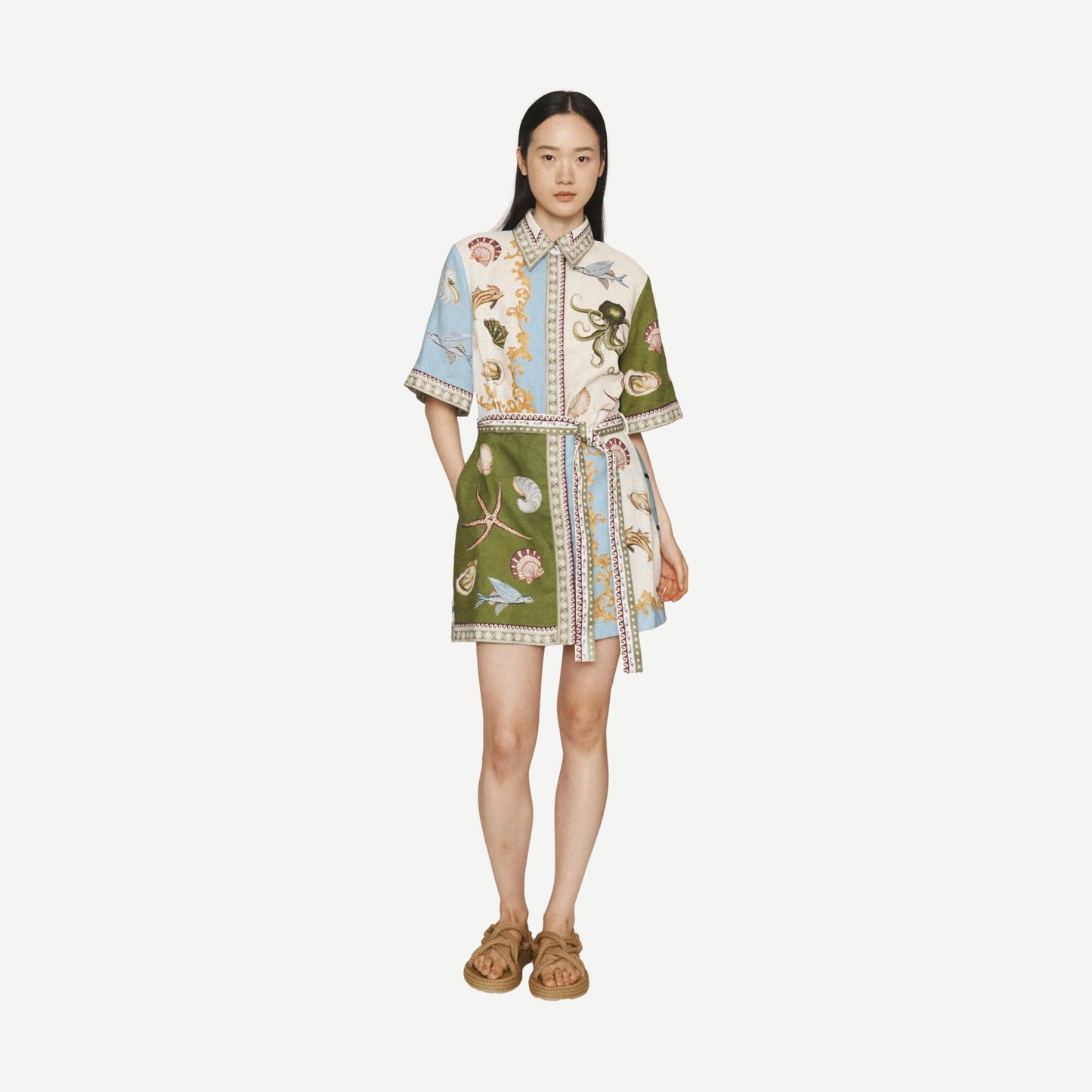 Bath House Mini Dress - Multi - Galvanic.co