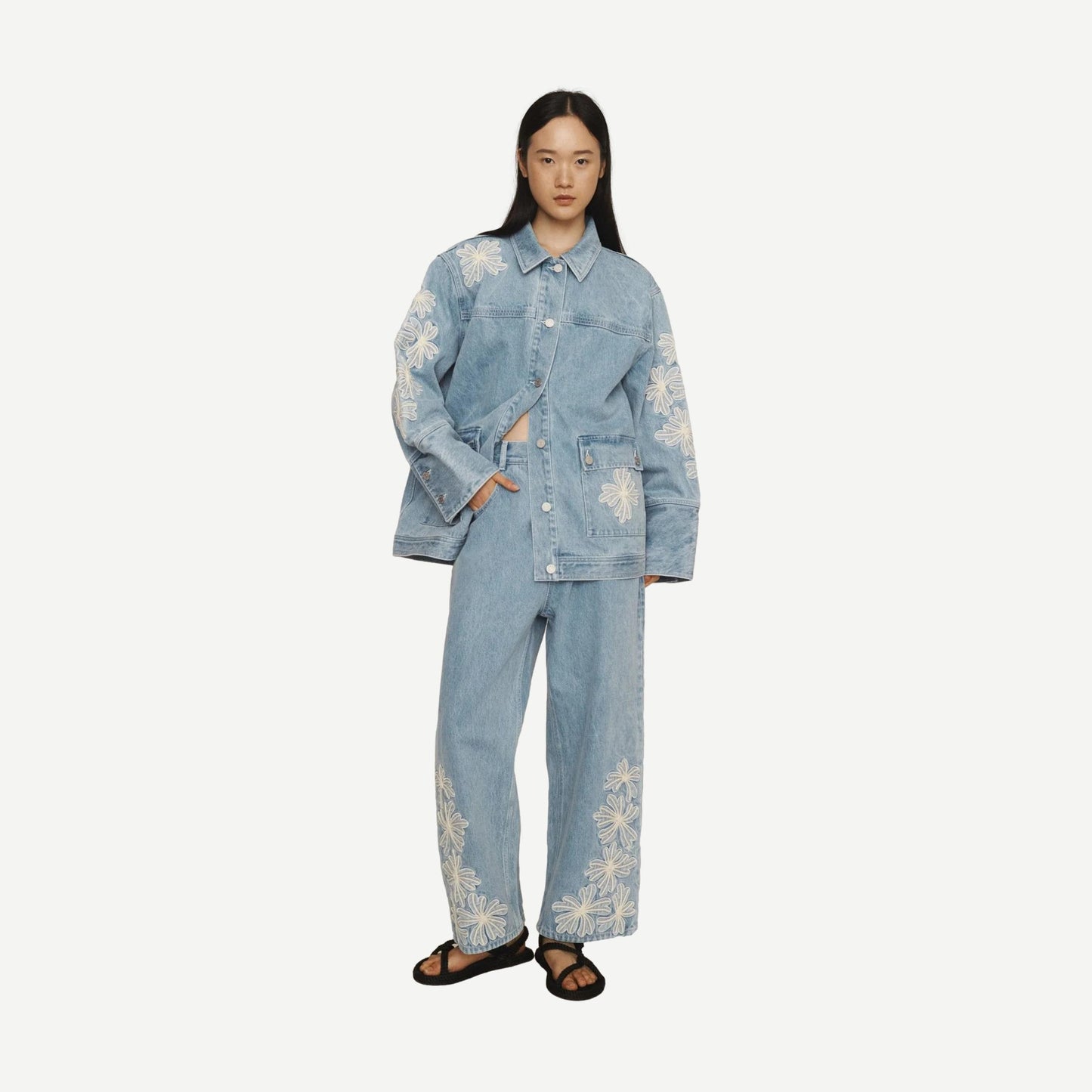 Charlene Denim Jacket - Light Wash - Galvanic.co