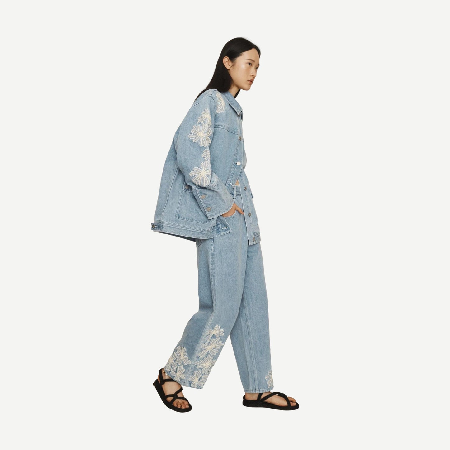 Charlene Denim Jacket - Light Wash - Galvanic.co