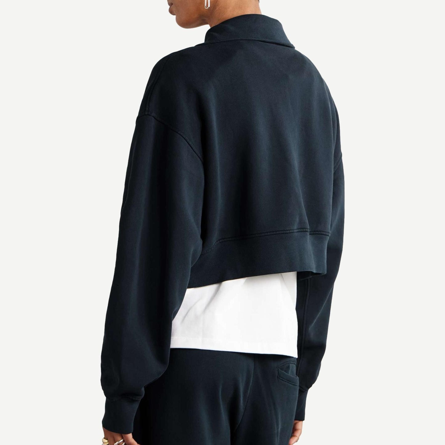 Bethan Quarter Zip Sweatshirt - Mirage - Galvanic.co
