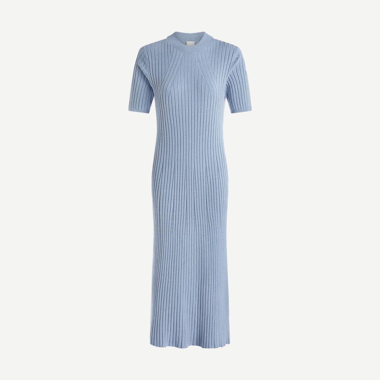 Maeve Rib Knit Midi Dress - Ashley Blue - Galvanic.co