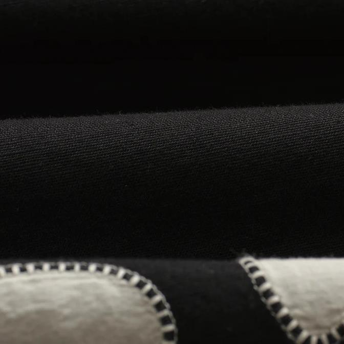 Didcot SS Shirt Abstract Applique - Black/Beige - Galvanic.co