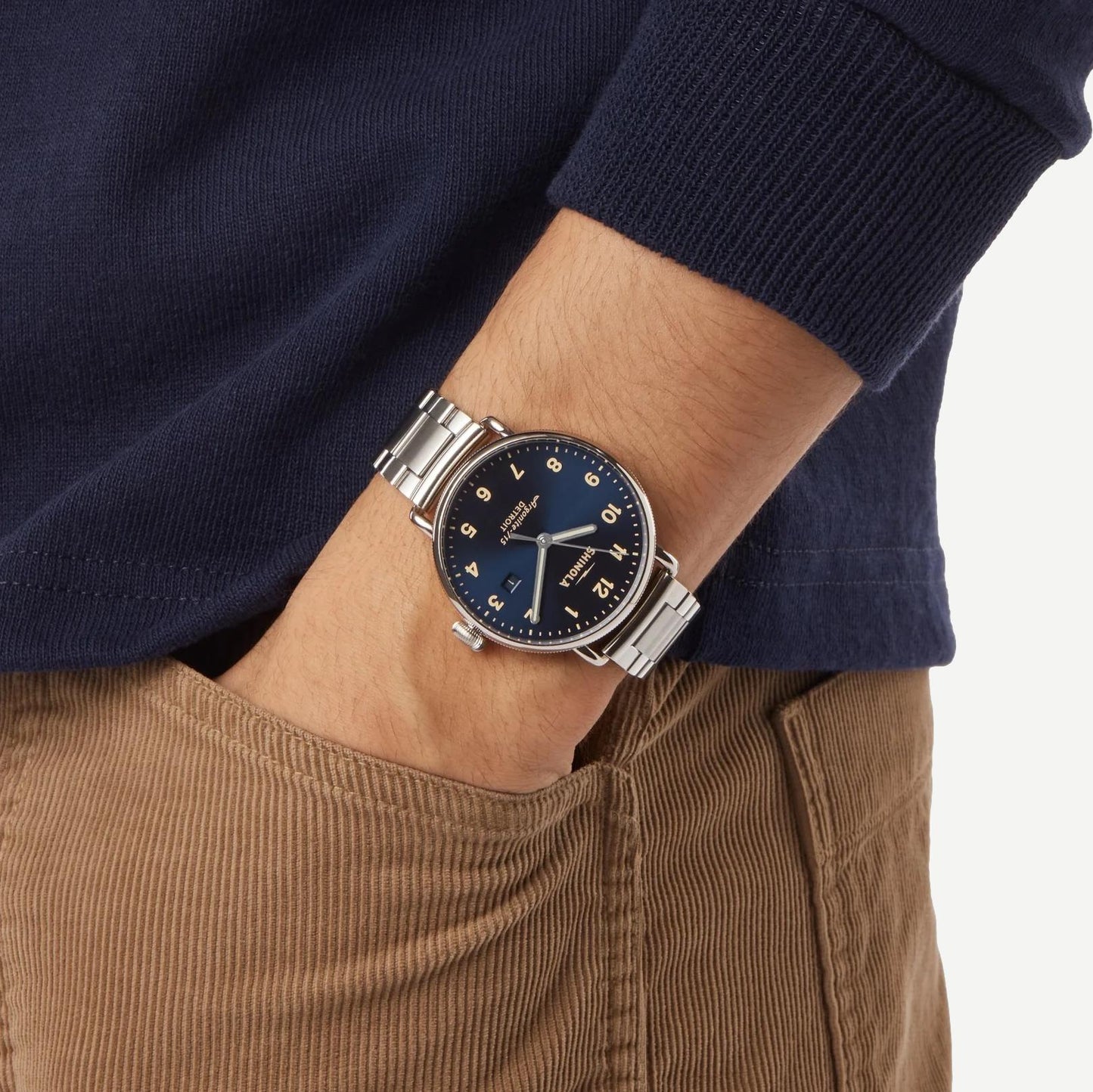 Canfield 3HD 43MM Silver - Midnight Blue