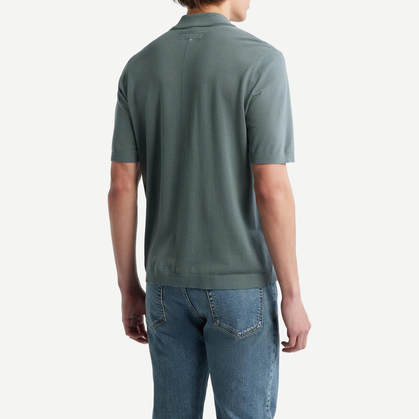 Dalton Silk-Cotton Knit Shirt - Forrest