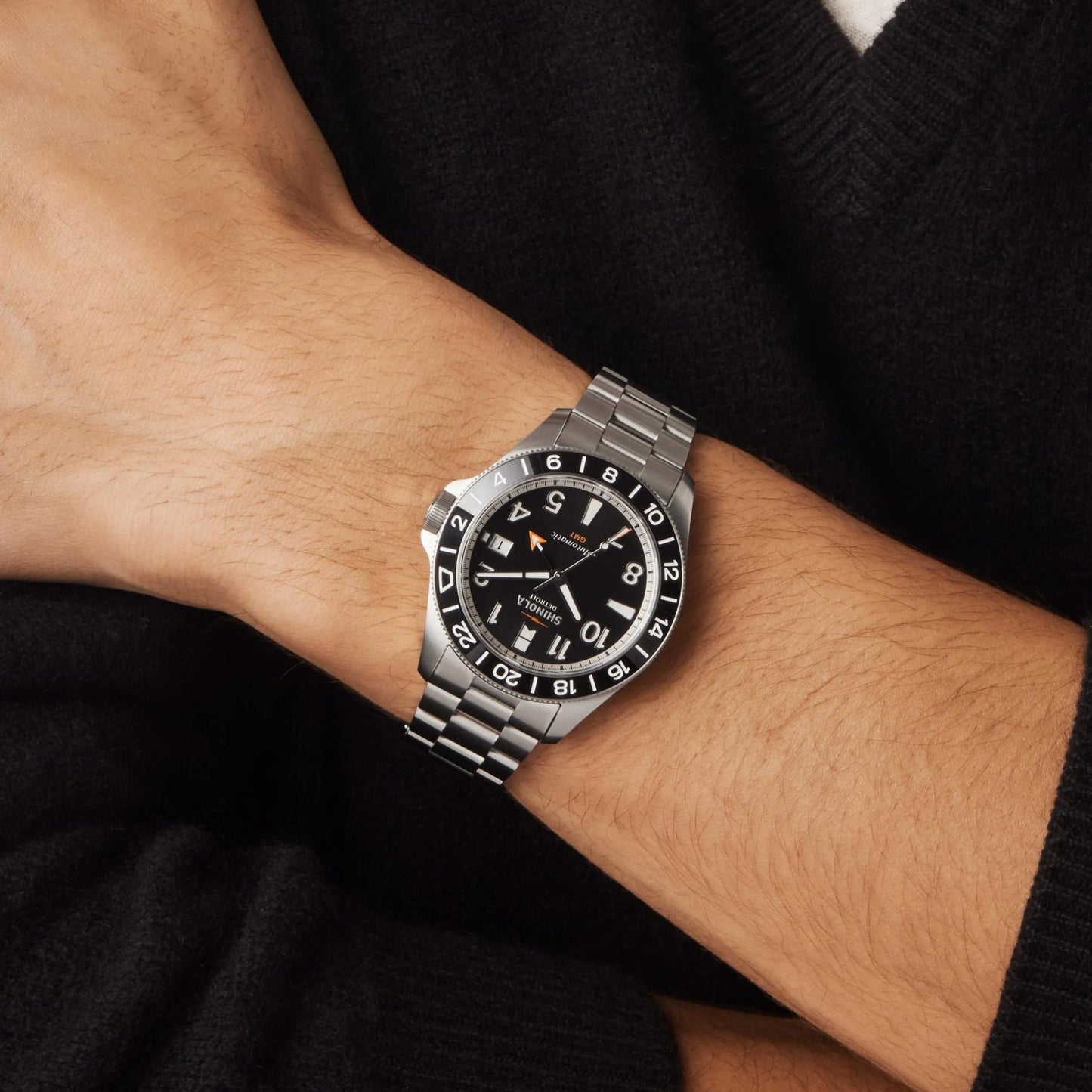 Gift Set: Monster GMT 40mm Silver Bracelet - Galvanic.co