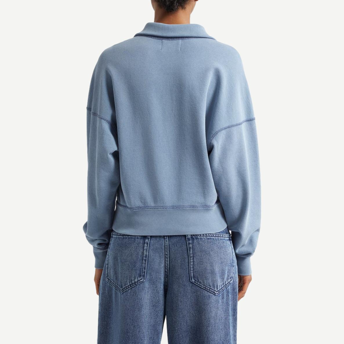 Ross Sweatshirt - Slate Blue/Ecru - Galvanic.co