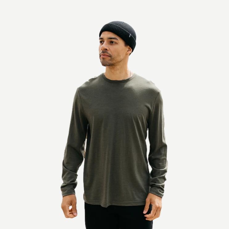 Seeker Merino LS Tee - Olive