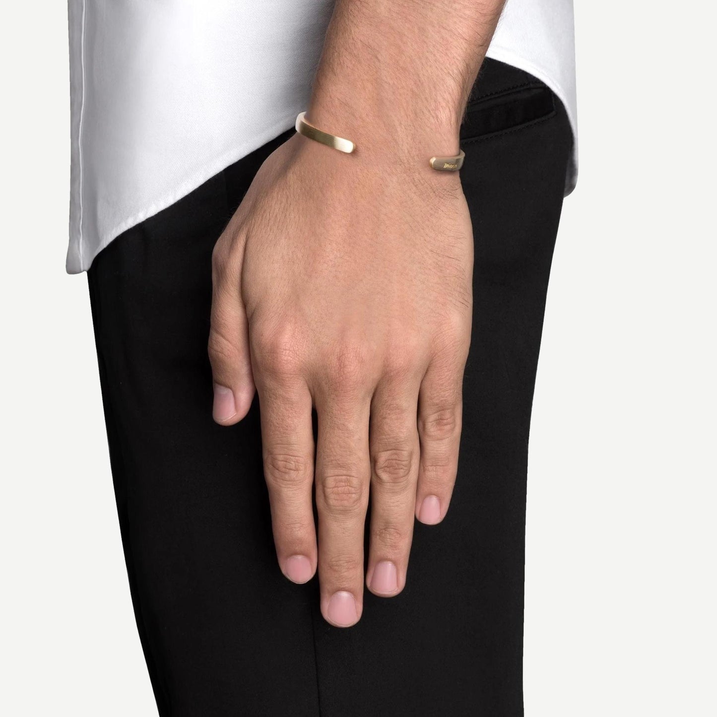 Singular Cuff - Matte Brass - Galvanic.co