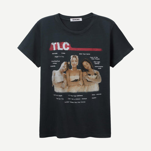 TLC Track List Encore Tee - Vintage Black - Galvanic.co