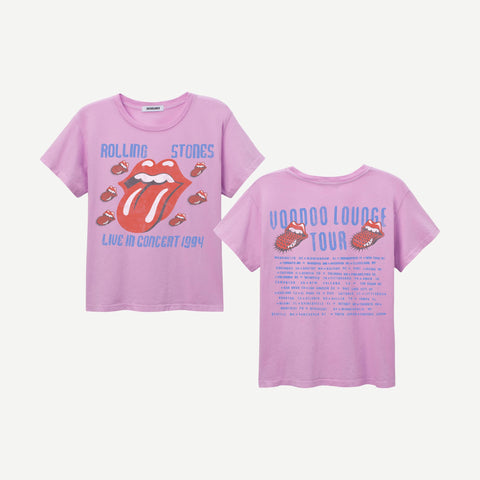 Rolling Stones Live In Concert 1994 Solo Tee - Faded Lilac - Galvanic.co