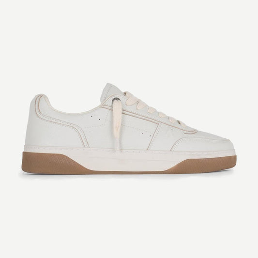 Initial Leather Sneaker - Vintage White/Gum - Galvanic.co