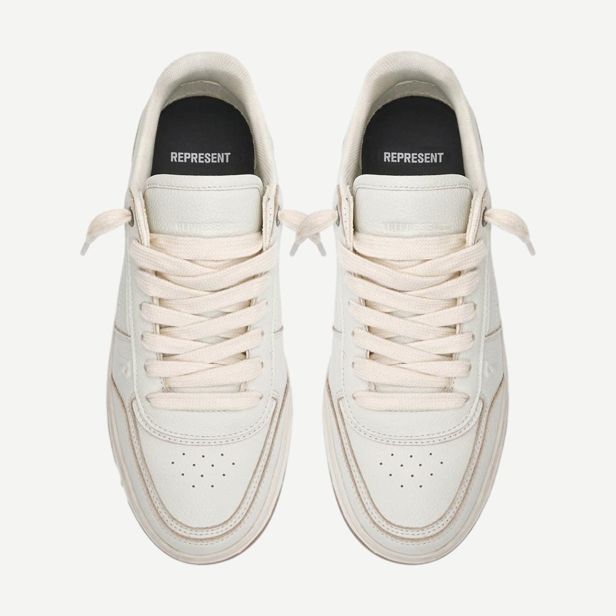 Initial Leather Sneaker - Vintage White/Gum - Galvanic.co