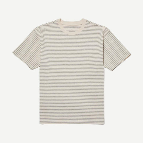 Stripe Relaxed Tee - Ivory - Galvanic.co