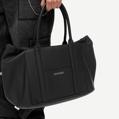 Leather Holdall - Jet Black - Galvanic.co