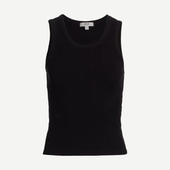 Cropped Poppy Tank - Black - Galvanic.co