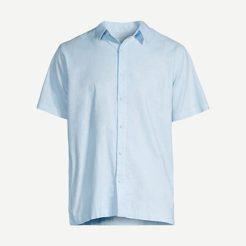 Stretch Linen SS Shirt - Blue Dream - Galvanic.co