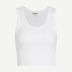 Cropped Poppy Tank - White - Galvanic.co