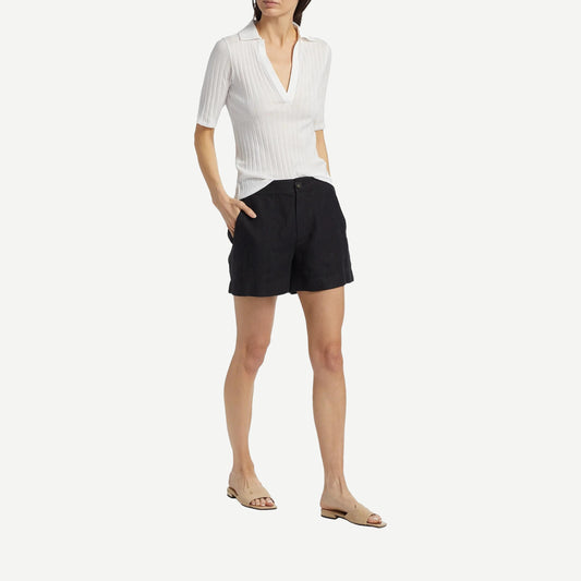 Mid Rise Hemp Short - Dark Night Lake - Galvanic.co