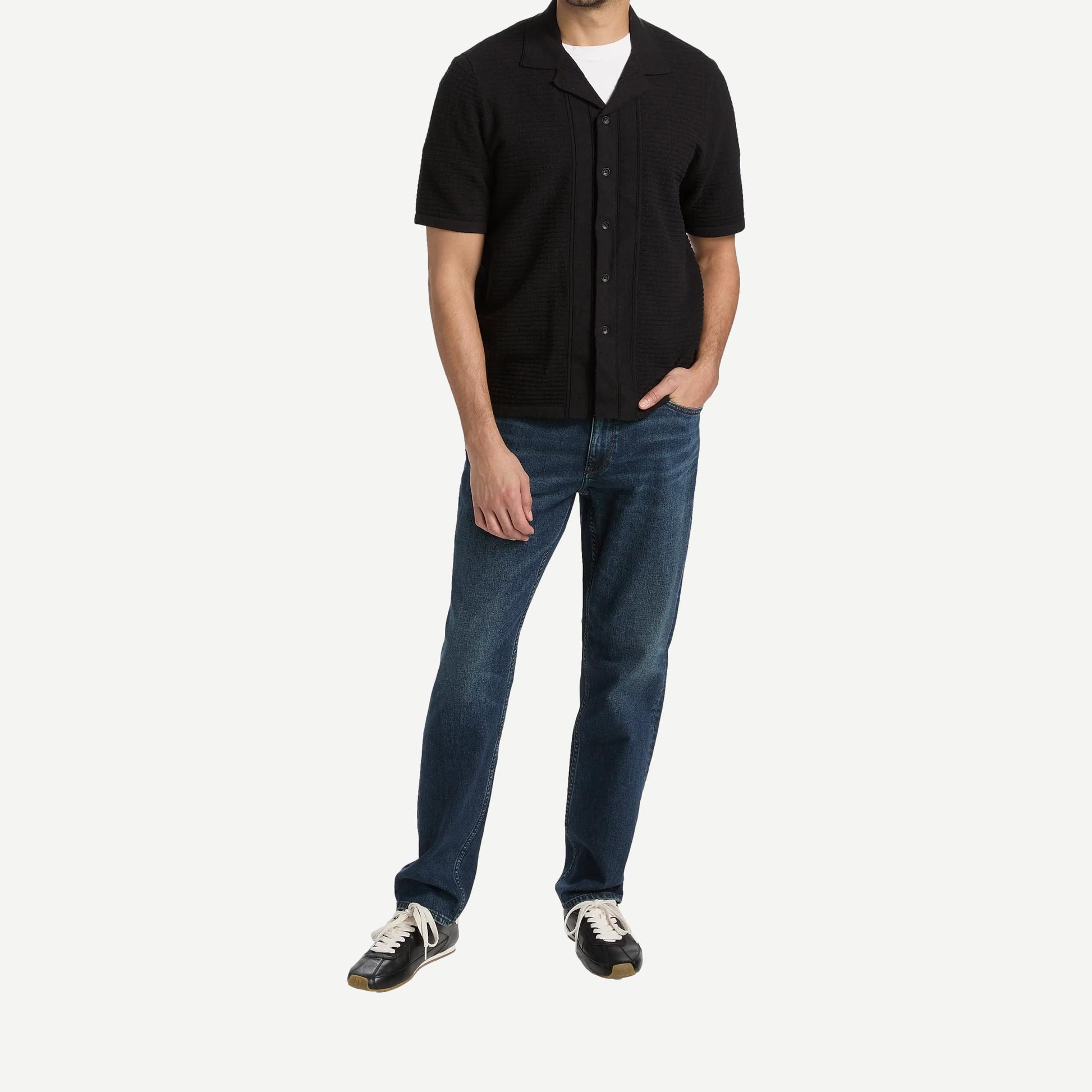 Zuma Ottoman Camp Shirt - Black - Galvanic.co