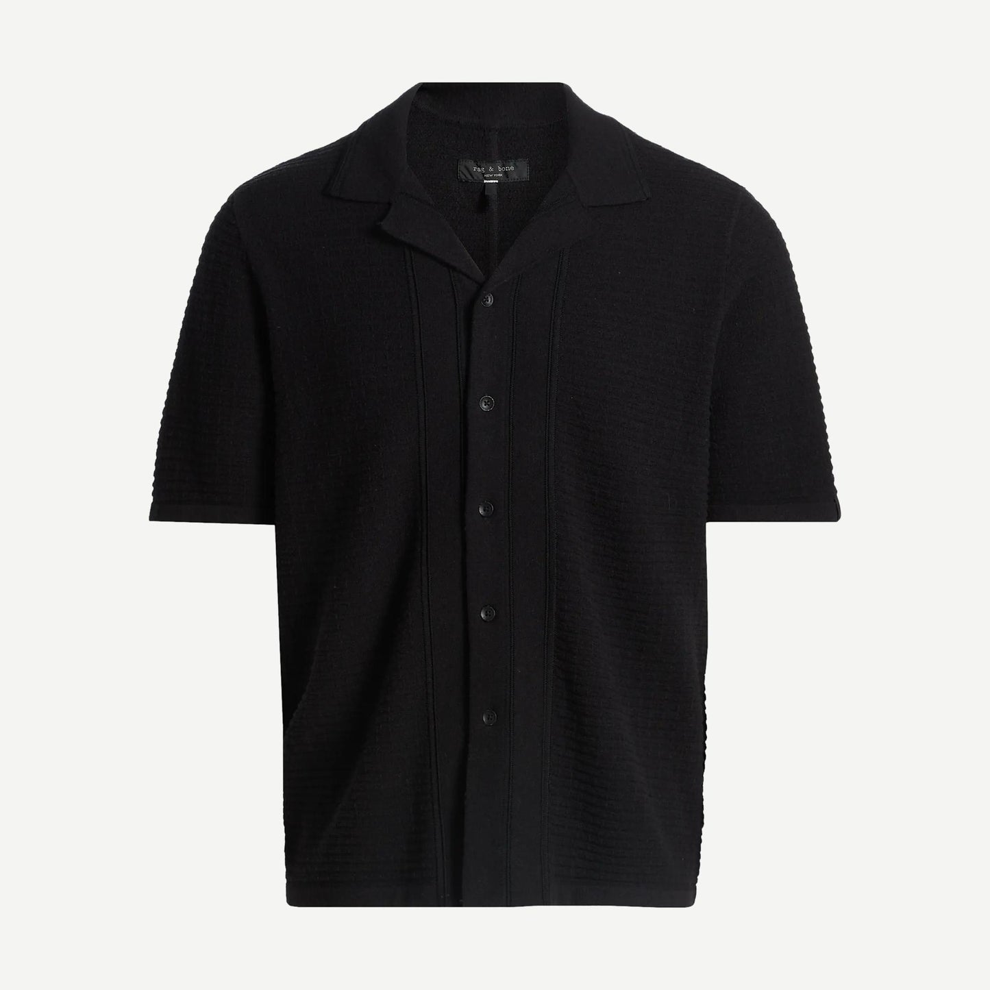 Zuma Ottoman Camp Shirt - Black - Galvanic.co