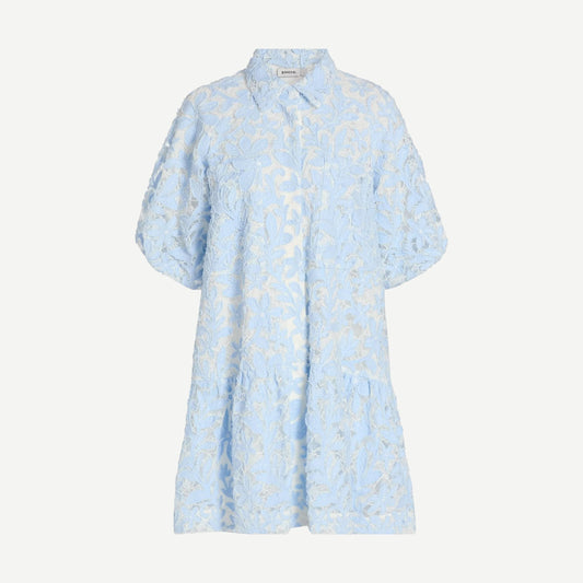 Crissy Cotton Lace Mini Dress - Celeste Mutli