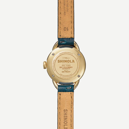 Runabout 3H 25mm - MOP/Emerald Leather