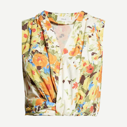 Brooklyn Top - Butter/Poppy Multi - Galvanic.co