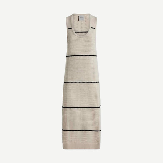 Scott Scoop Neck Midi Dress - Birch