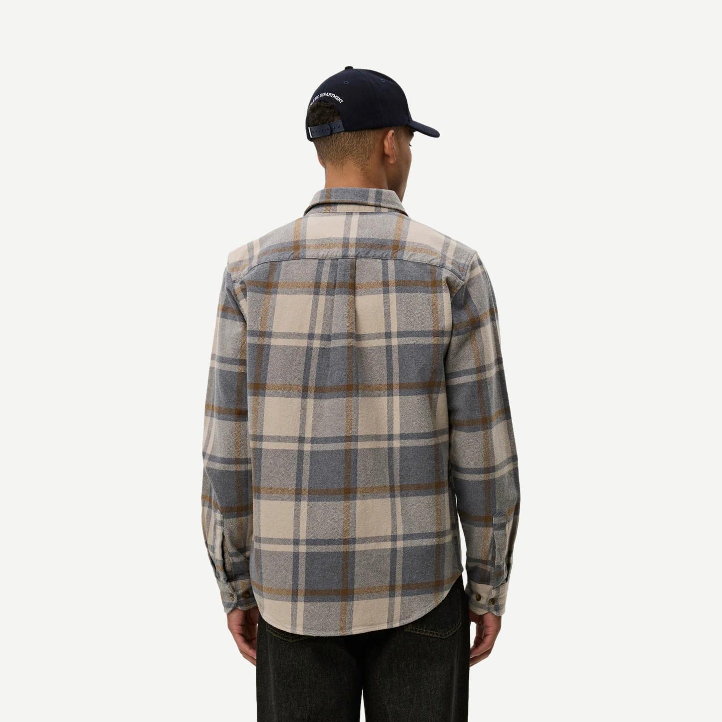 Jeremy Check Flannel Shirt - Grey Melange - Galvanic.co