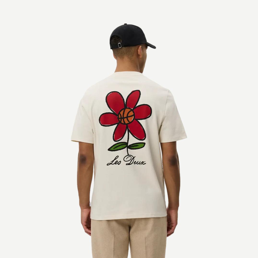 Flower Basket T-Shirt - Ivory - Galvanic.co