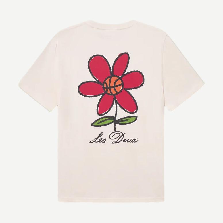 Flower Basket T-Shirt - Ivory - Galvanic.co