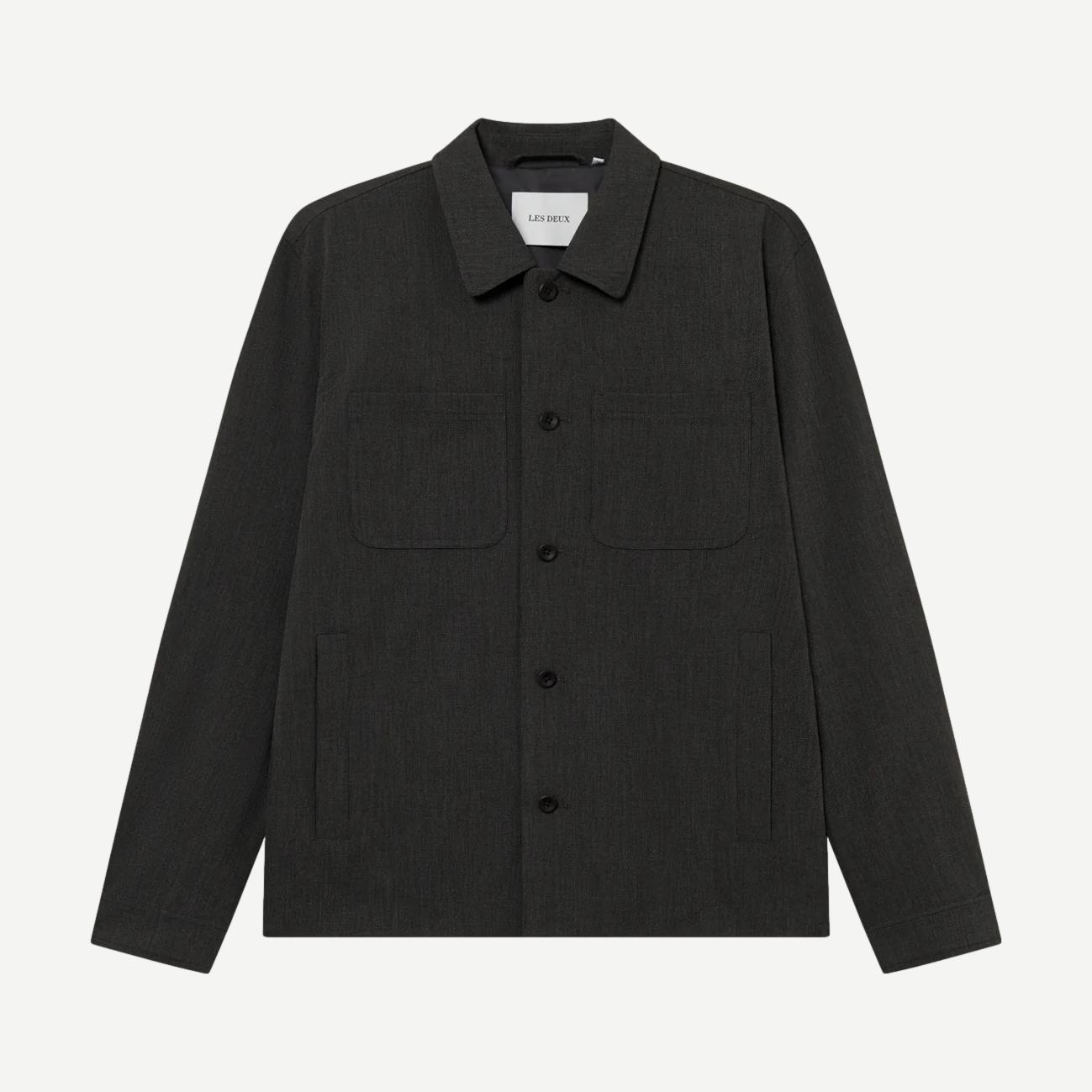 Marseille Textured Jacket - Dark Grey Melange