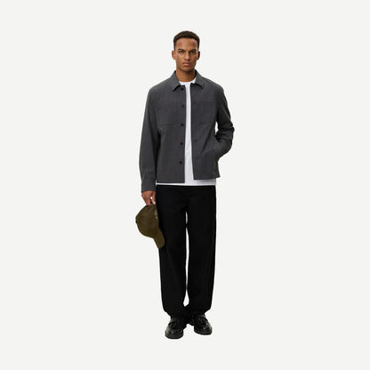 Marseille Textured Jacket - Dark Grey Melange