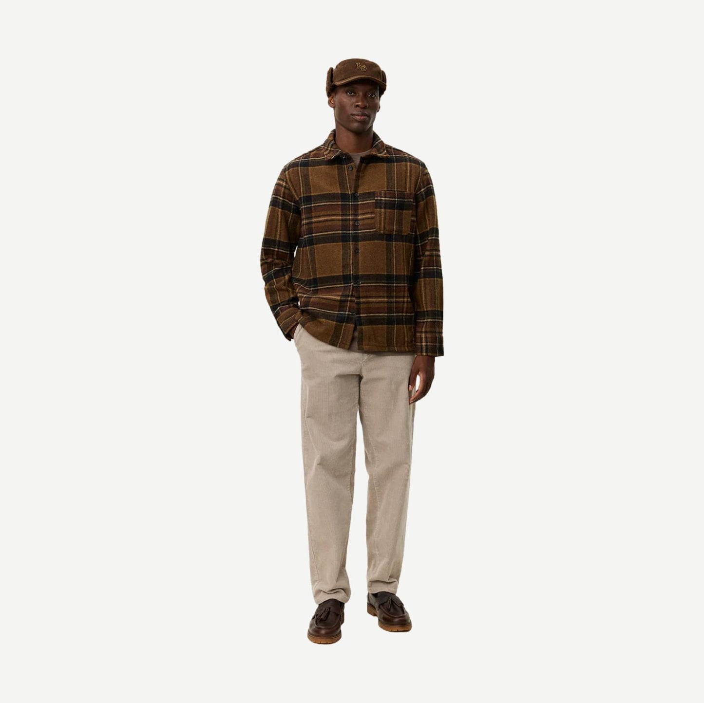 Kaleb Check Wool Overshirt - Monk's Robe