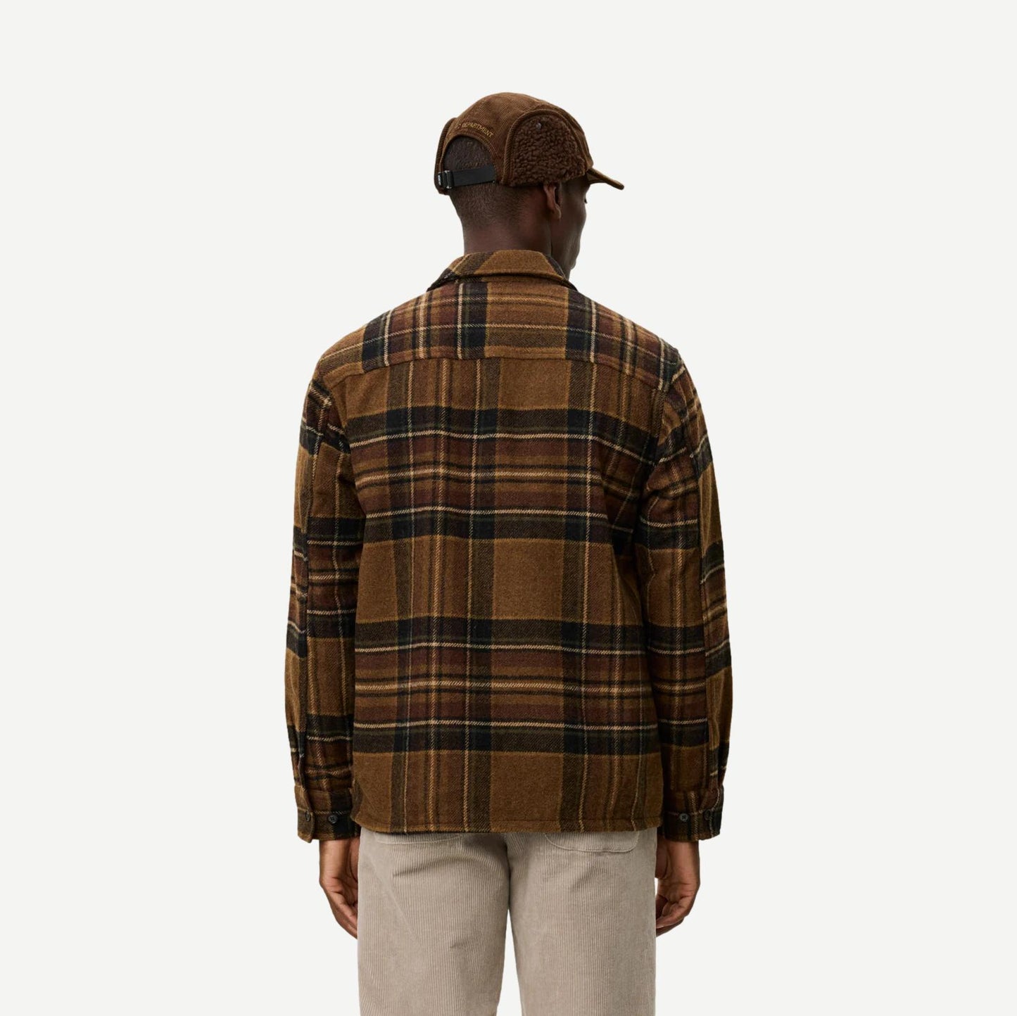 Kaleb Check Wool Overshirt - Monk's Robe